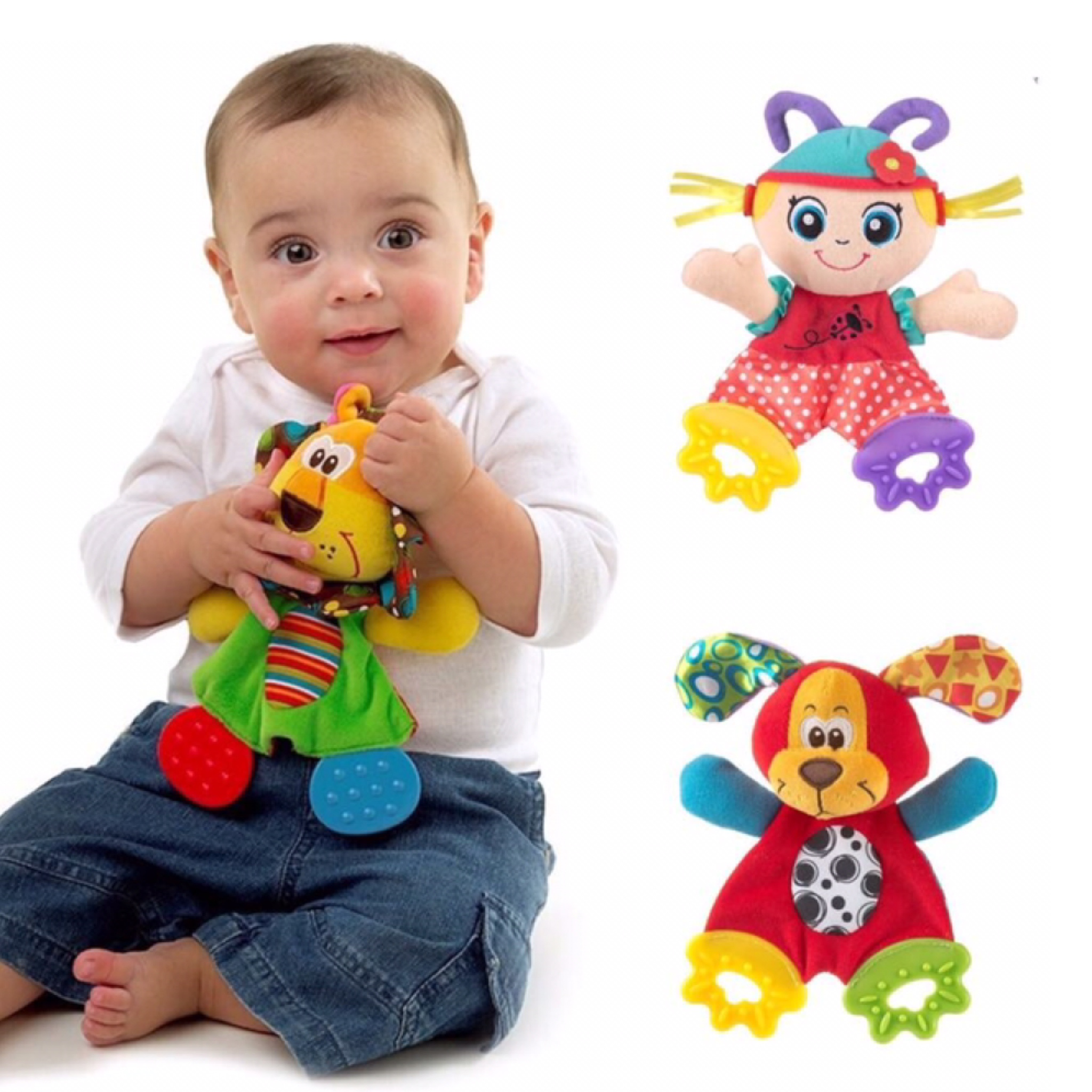 ตุ๊กตาเสริมพัฒนาการพร้อมยางกัด Sozzy Baby Teething Toy