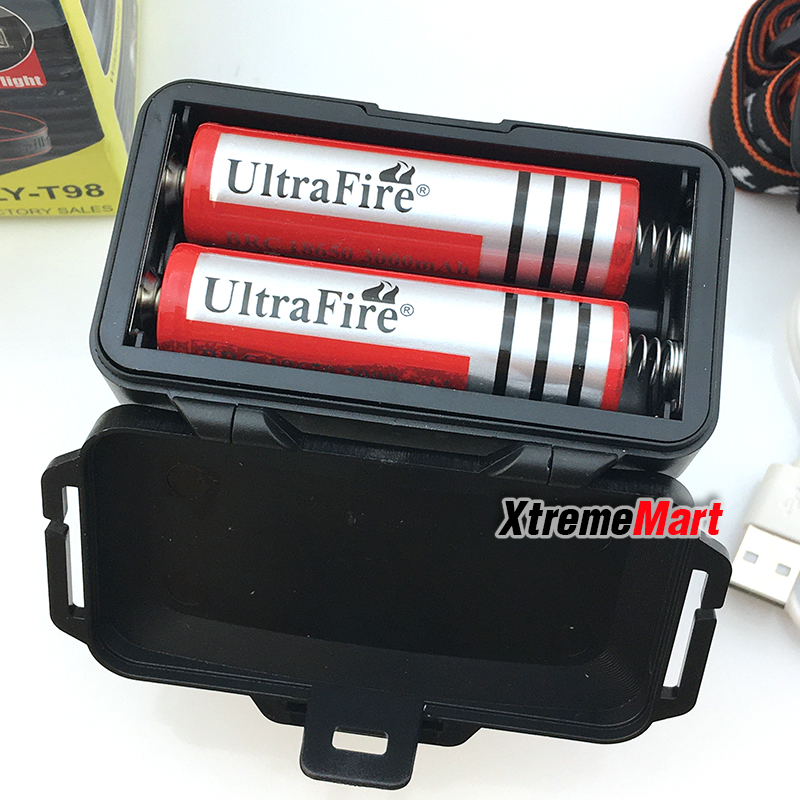 ไฟฉายคาดหัว Black-Tank LY-T98 หลอด LED แสงพุ่ง แรงไกล Rechargable HeadLamp