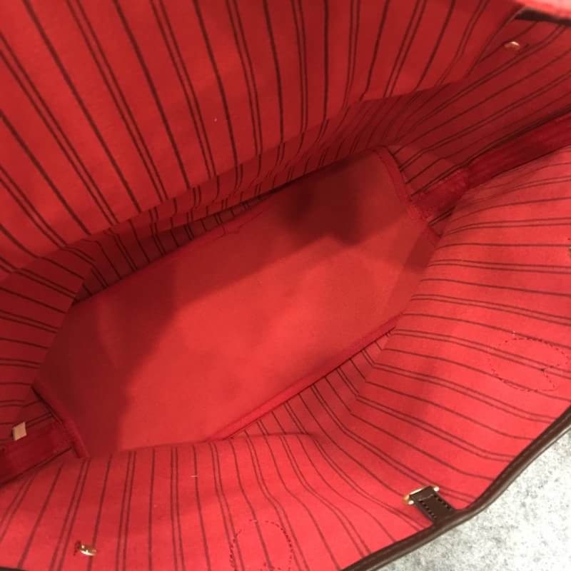 กระเป๋า l neverfull mm damier ebene สีน้ำตาล