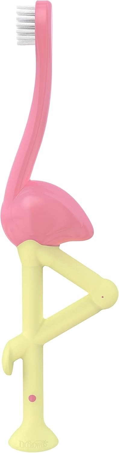 แปรงสีฟันสำหรับเด็กวัยเตาะแตะ Dr Brown's Flamingo Toddler Tootbrush