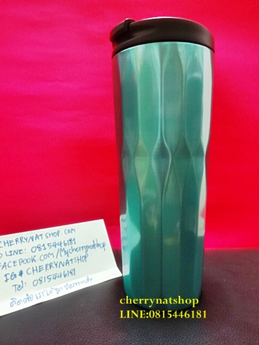 StarbucksUSA Tumbler Stainless Steel 16 0z Alaska Aqua มีประกายเงินๆวิ้งค์โดนค่ะ เรียบแต่ดูดีมีอะไรๆที่ประกายๆเงินๆนี้แหละค่ะ เก็บได้ทั้งร้อนและเย็นนานกว่า 6ชั่วโมงค่ะ Have must