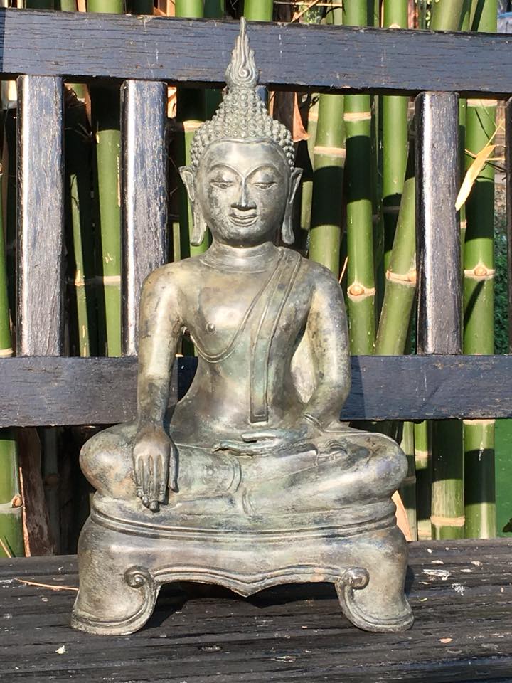 พระพุทธเศรษฐีทวีโชค (ศิลปะ พระกำแพง สามขา) รุ่นแรก หลวงปู่ดำ วัดหนองแฝก