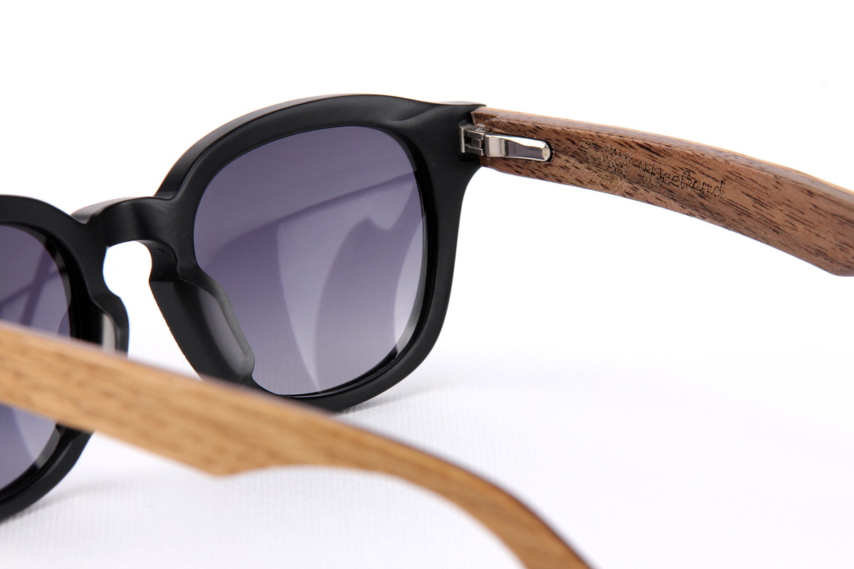 แว่นกันแดดขาไม้ Weekend Duet Collection Tokyo Matte Black (Light)