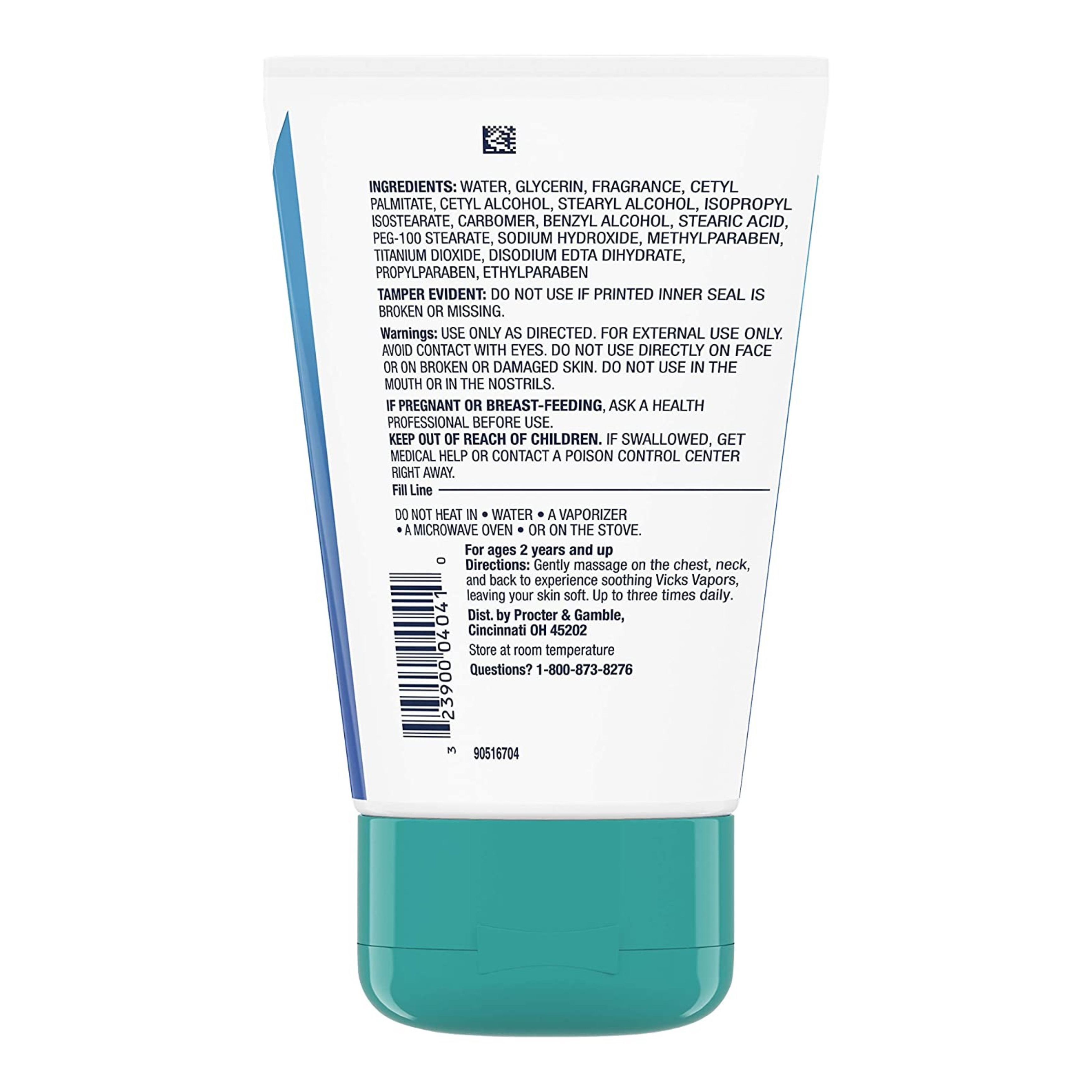 ครีมบรรเทาอาการคัดแน่นจมูกและไอ Vicks Children's VapoCream Soothing Vapors Moisturizing Cream