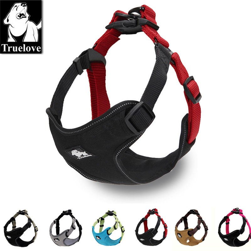 C76 TRUELOVE TH Pet Harness:ปลอกคอรัดอกสุนัข ป้องกันอันตรายจากการกระชาก ฮาเนสสุนัขหมาแบบรัดอกสุนัข ปลอกคอสุนัข