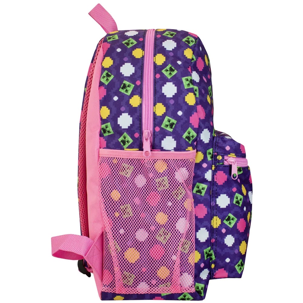 กระเป๋าเป้สะพายหลังสำหรับเด็ก Character UK Minecraft Backpack (Purple)