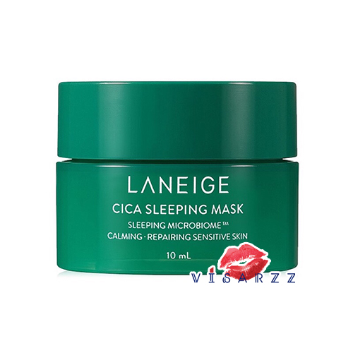 (Tester 10mL) Laneige Cica Sleeping Mask มาส์กแบบไม่ต้องล้างออก สำหรับคนเป็นสิว ช่วยฟื้นฟูผิว จากการอักเสบ และระคายเคือง พร้อมช่วยกักเก็บความชุ่มชื้น ไม่มีแอลกอฮอล์ ผิวแพ้ง่ายใช้ได้