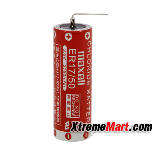 แบตเตอรี่ Maxell ER17/50 3.6V Lithium Battery with Tap