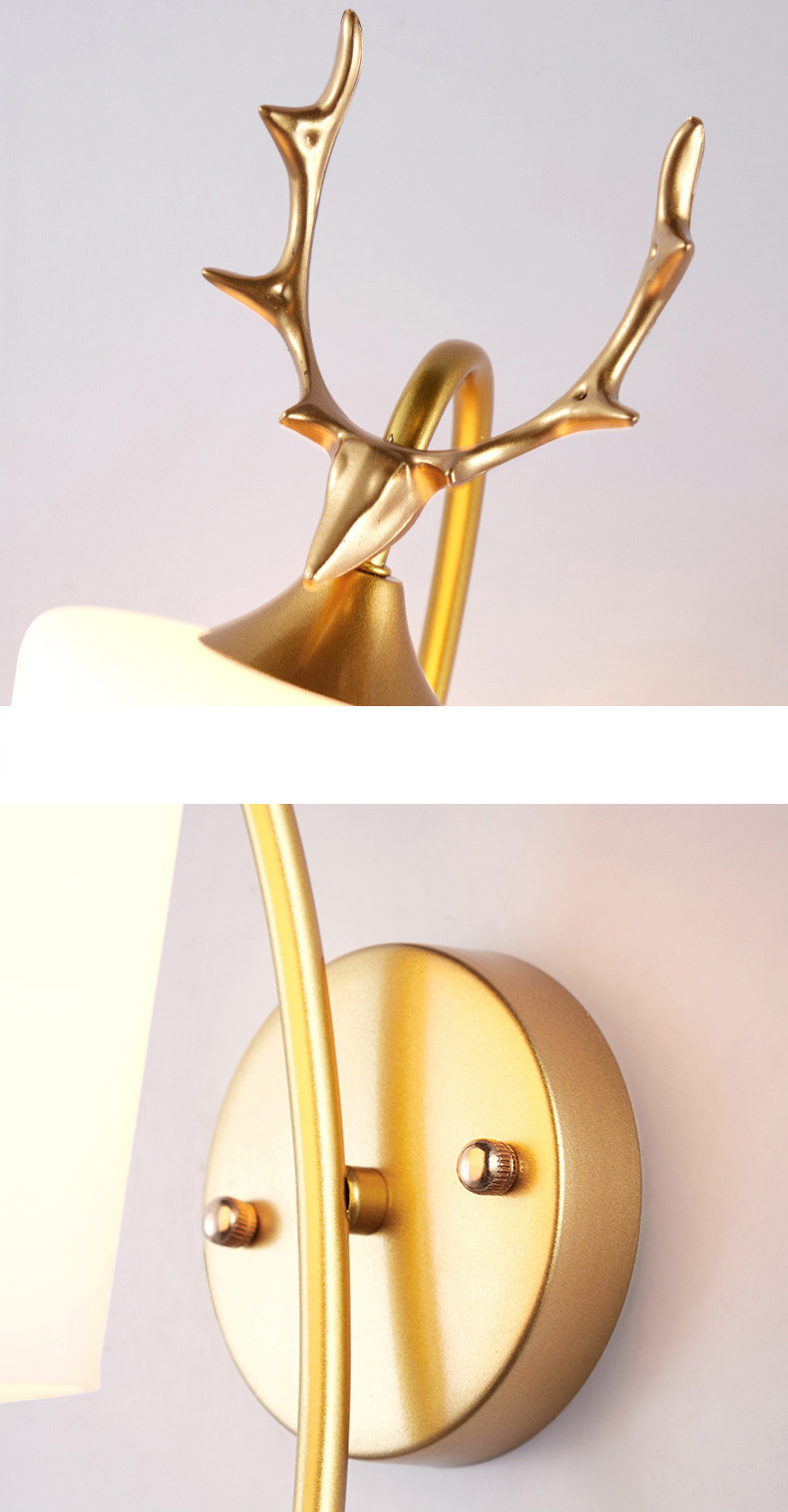 โคมไฟติดผนังภายในรูปหัวกวาง [W-3030]