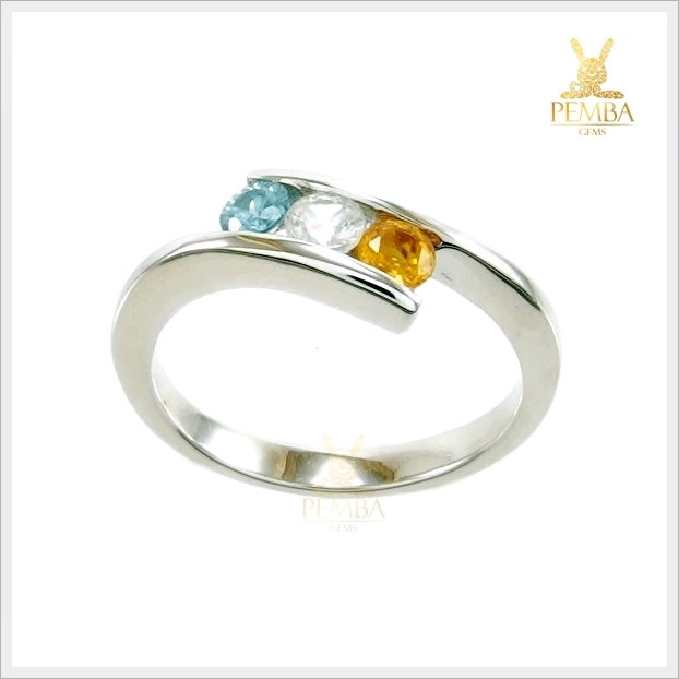 แหวนพลอยแท้ 3 สี สวยเก๋ ในสไตล์ที่เป็นคุณ แหวนพลอยแท้