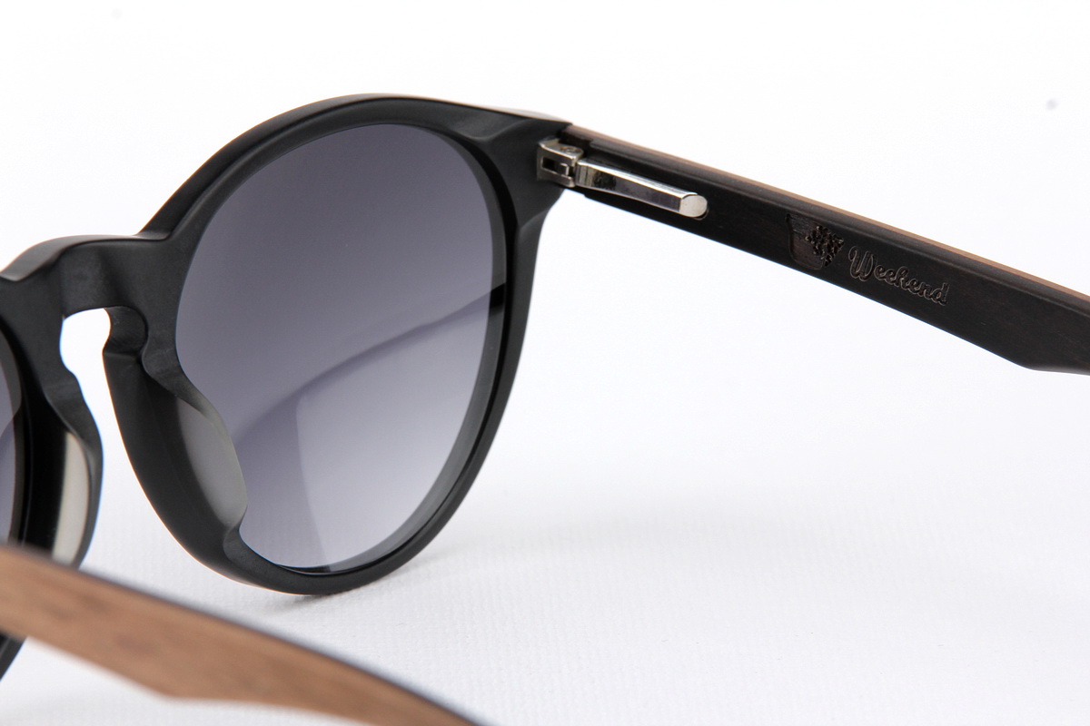 แว่นกันแดดขาไม้ Weekend Duet Collection Seoul Matte Black (Dark)