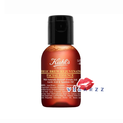 (Tester) Kiehl's Ferulic Brew Rejuvenating Facial Essence 40mL น้ำตบน้ำหมัก ใหม่จากคีลส์ เอสเซนส์สูตรเนื้อบางเบา ซึมซาบสู่ผิวได้รวดเร็ว ช่วยลดเลือนริ้วรอยตื้น ๆ อย่างเห็นได้ชัด ขณะเดียวกันก็ฟื้นคืนความรู้สึกอ่อนเยาว์ของเนื้อผิว เผยให้เห็นผิวที่ดูเปล่