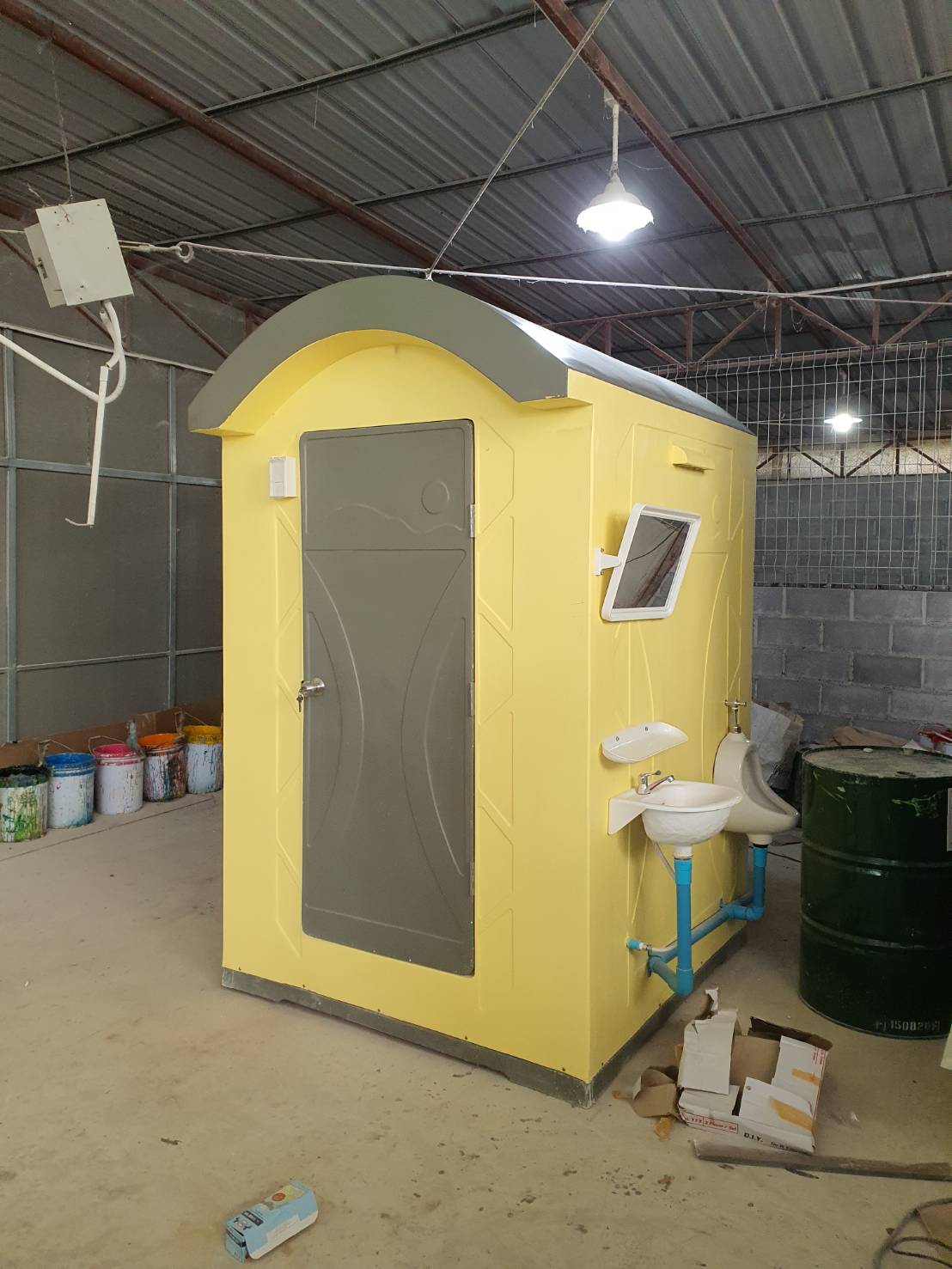 ห้องน้ำไฟเบอร์กลาสXL ห้องน้ำเคลื่อนที่ ห้องสุขา ห้องส้วม ห้องอาบน้ำ toilet fiberglass