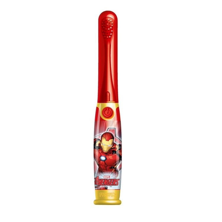 แปรงสีฟันพร้อมแสงไฟและเสียงดนตรี FireFly Avengers Iron Man Light & Sound Effect Toothbrush