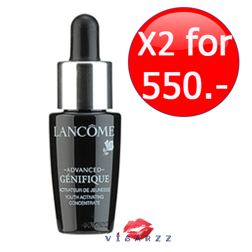 (แพคคู่ราคาพิเศษ 7mL x2) Lancome Advanced Genifique Youth Activating Concentrate เซรั่มตัวใหม่ มาพร้อมกับหัวดรอปเปอร์ ใช้ง่าย ผิวกระชับ ไร้ริ้วรอย