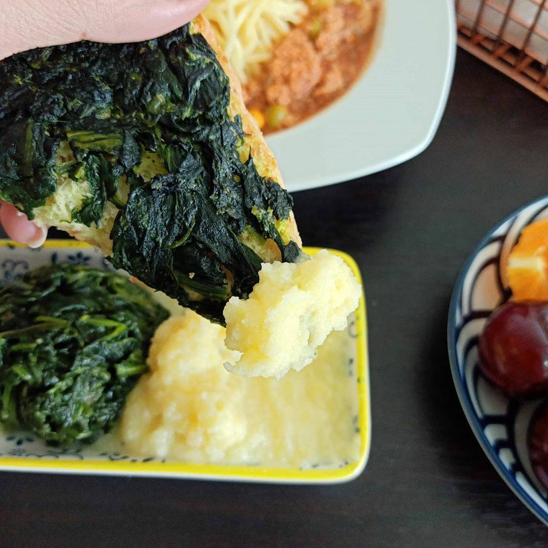 ผักโขมผัด