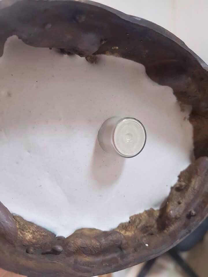 เซียนแปะโรงสี วัดศาลเจ้า องค์ใหญ่ ขนาดบูชา 9นิ้ว ฐานมังกร เนื้อโลหะรมดำ