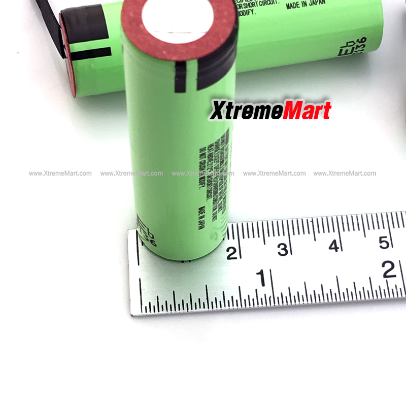 แบตเตอรี่ Panasonic 18650 NCR18650B มีขาTap 3.7V 3400mAh Rechargeable Li-ion battery DIY Nickel Pin