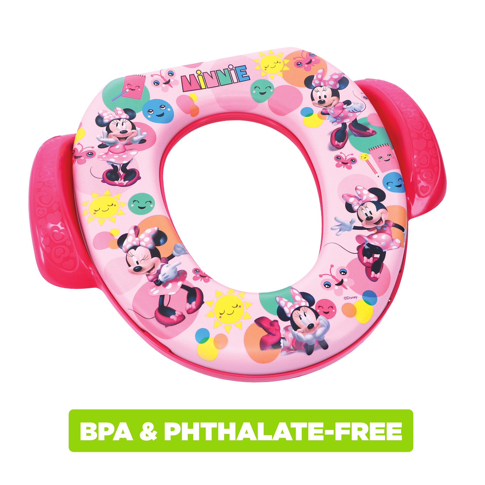 อุปกรณ์รองนั่งชักโครกสำหรับเด็ก Ginsey Minne Mouse "Pop Attitude" Soft Potty Seat