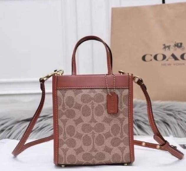 COACH Field Tote 14 Mini Cashin Tote Bag Ladies handbag (แอดไลน์ก่อนสั่งซื้อ)