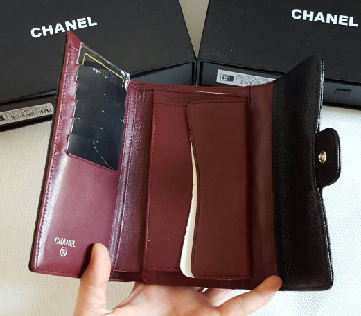 กระเป๋าสตางค์ cn caviar wallet ใบยาว