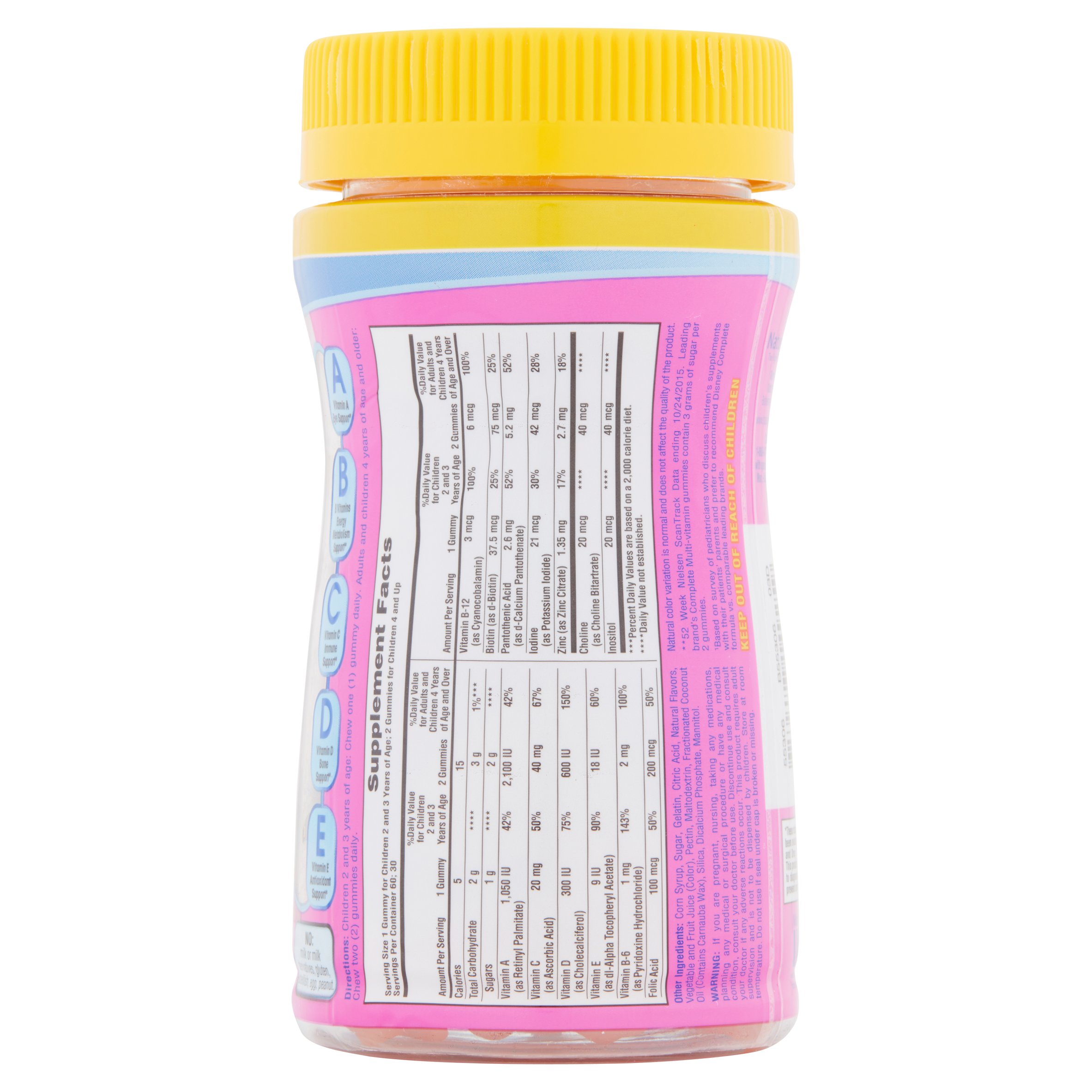 วิตามินรวมชนิดเคี้ยวหนึบสำหรับเด็ก NatureSmart Disney Princess Complete Multi-Vitamin Gummies