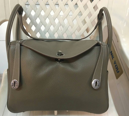 กระเป่า hm lindy togo leather 30 cm สีเทาน้ำตาล etoupe และสีอื่นๆ