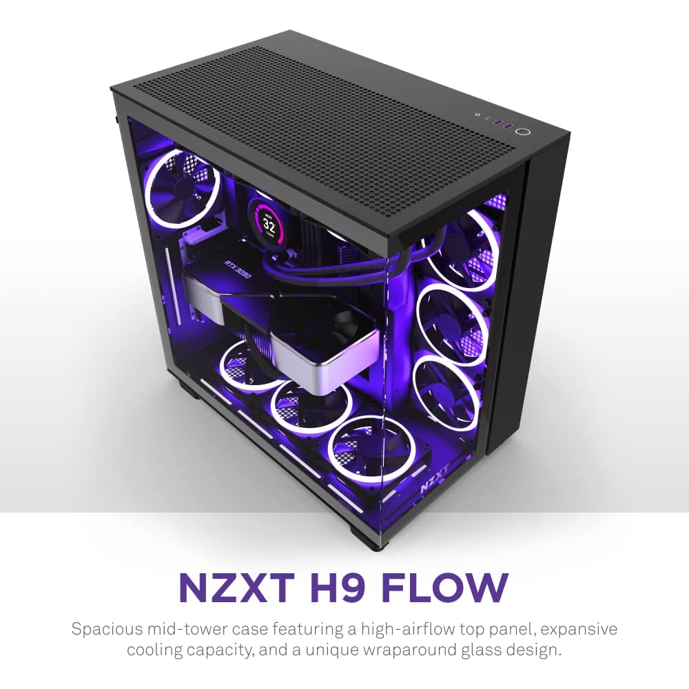 NZXT H9 Flow High-Airflow ATX Mid-Tower Case