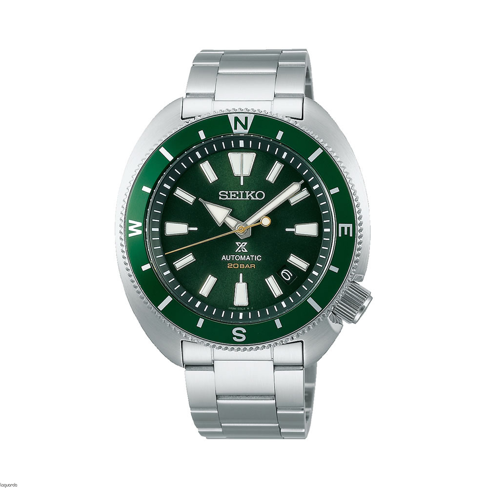 Karnvera Shop นาฬิกาข้อมือผู้ชาย Seiko Prospex Diver's Men watch Green Dial Automatic SRPH15K1