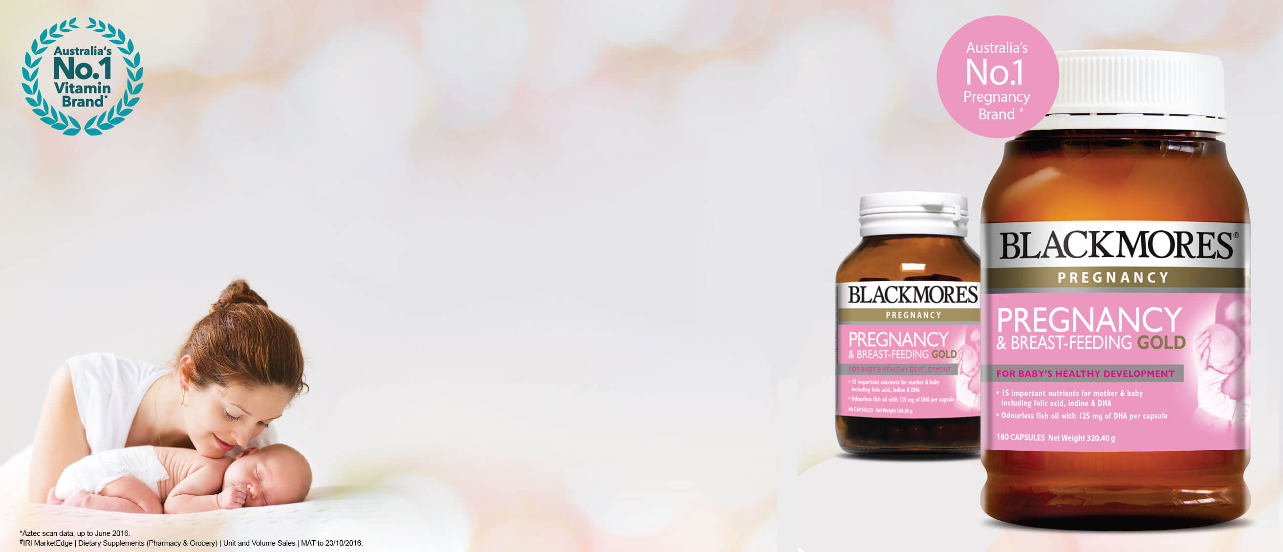 วิตามินสำหรับคุณแม่ตั้งครรภ์และคุณแม่ให้นมบุตร BLACKMORES Pregnancy - Pregnancy & Breast-Feeding GOLD