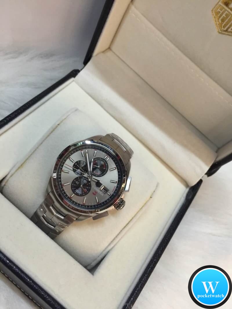 นาฬิกา Tag Heuer Ayrton Senna Calibre 16 Carrera Special Edition Stainless 316L หน้าเทา