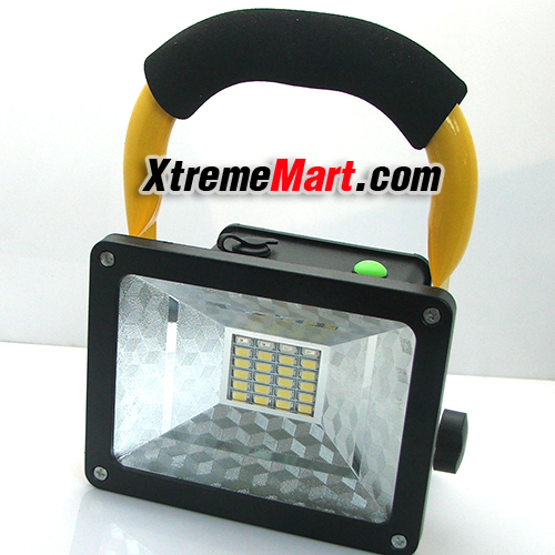 ไฟฉายสปอร์ตไลท์ 30W 24 LED W804 IP65 LED Floodlights 2400LM Rechargeable Outdoor Lawn Lamp
