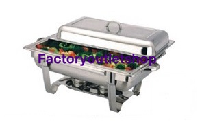อ่างอุ่นอาหารจัดบุฟเฟ่ห์ อ่างเดี่ยว สเตนเลสหนาชุดอุ่นอาหาร ถาดเดี่ยว Chafing Dish