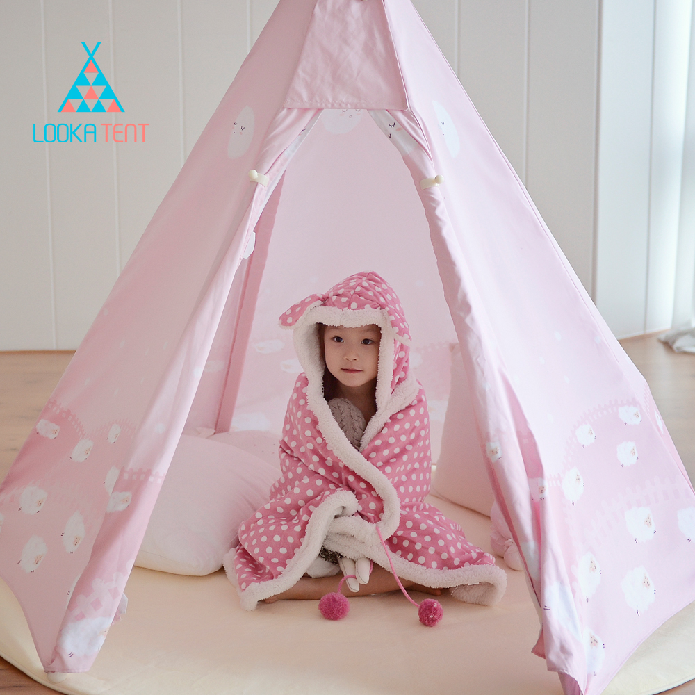 บ้านจำลองทรงเต๊นท์อินเดียนแดงสำหรับเด็ก LOOKA Tent (Pink Dream)