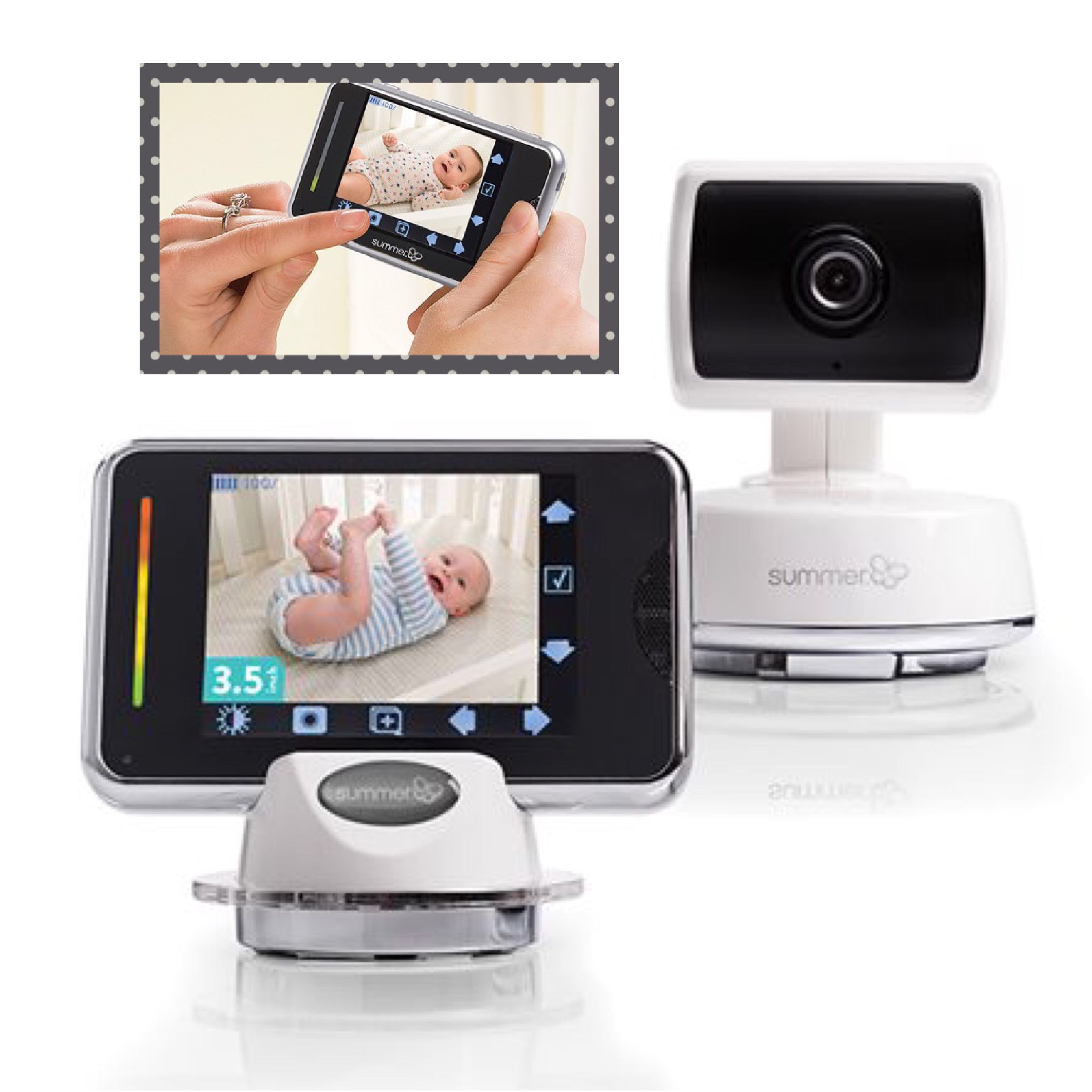 กล้องเบบี้มอนิเตอร์ Summer Infant Baby Touch Digital Color Video Monitor