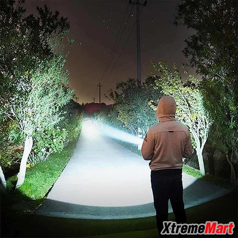 ชุดเซตไฟฉาย LED High Power XLM-P70 50W 3โหมด USB ชาร์จ พร้อมแบตเตอรี่ 26650 x 1ก้อน (ชุดละ)