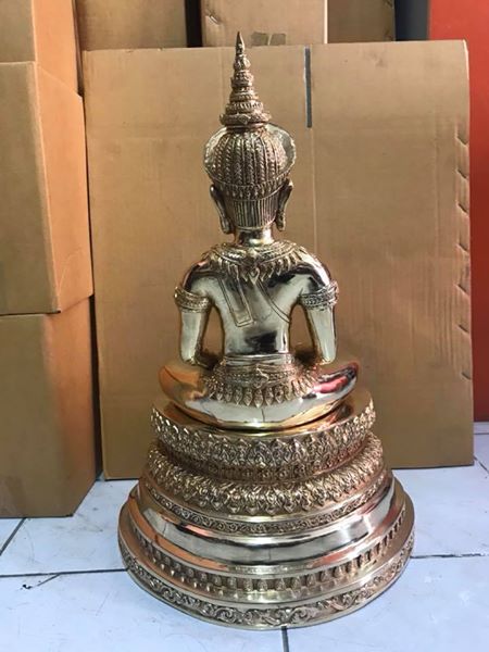 รูปหล่อ พระพุทธมหาธรรมราชา พระพุทธรูป เนื้อโลหะทองเหลือง