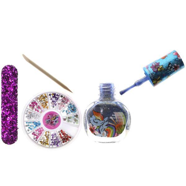 ชุดยาทาเล็บปลอดสารพิษพร้อมอุปกรณ์ตกแต่งเล็บ Townleygirl My Little Pony Beautiful Nail Set