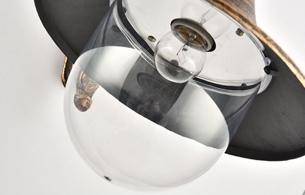 โคมไฟติดผนังสไตล์วินเทจทรงโค้ง [M9014]