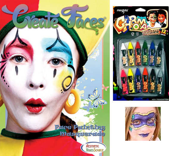 สีช๊อก ใช้เพ้นท์สีร่างกายหรือใบหน้า ได้รับรองมาตรฐาน ASTM-1236 และ CE