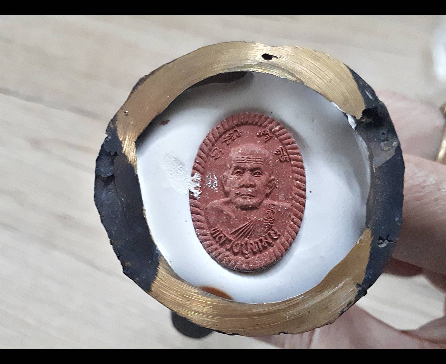 รูปหล่อ หลวงปู่หมุน วัดหนองป่าหล่ม (ออกธุดงค์) สูง6นิ้ว เนื้อโลหะ ปี2561 รวยหมุนดวง