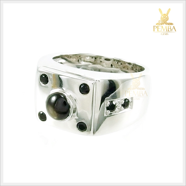 แหวน BlackStar Sapphire เท่อย่างมีสไตล์ ใส่ได้ทุกๆ วัน แหวนพลอยแท้