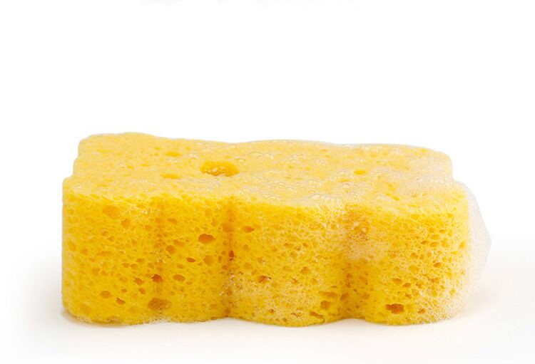 ฟองน้ำนุ่มละมุนจากเยื่อพืชธรรมชาติ Baby's Deluxe Bath Sponge (Duck)