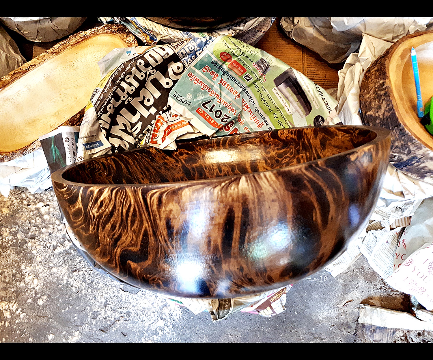 อ่างไม้ ล้างหน้า ล้างมือ สปา spa (ลายเสือ ลายไม้สลับฟันปลา) (ขายส่ง ขายปลีก)