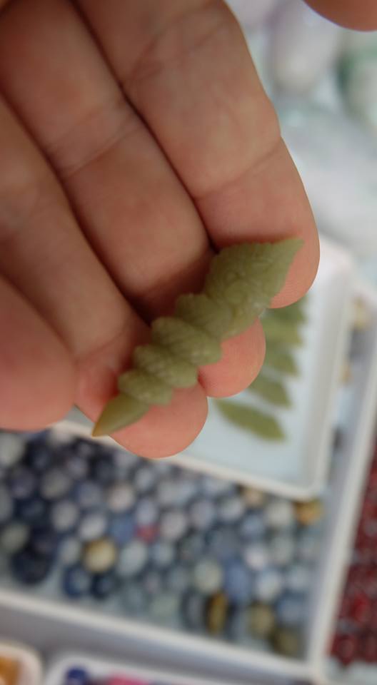 นาคเกียว แกะสลัก หินเรืองแสง สูง1.5นิ้ว (ขายปลีก ขายส่ง)