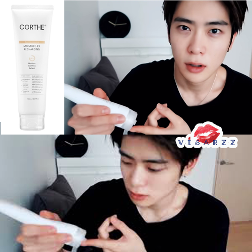 (Exp10/25) Corthe Moisture Rx Recharging 20mL ครีมสุดฮิตในทวิต ตัวนี้ที่แจฮยอนใช้ เนื้อครีมเป็นเจลซึมไว ช่วยกักเก็บความชุ่มชื้นไว้ที่ผิวทั้งวัน ต่อสู้กับอนุมูลอิสระ สร้างคอลลาเจนให้กับผิว อุดมไปด้วยส่วนผสมที่ช่วยเสริมพลังและมอบความนุ่มนวลให้กับผิว กระชับร