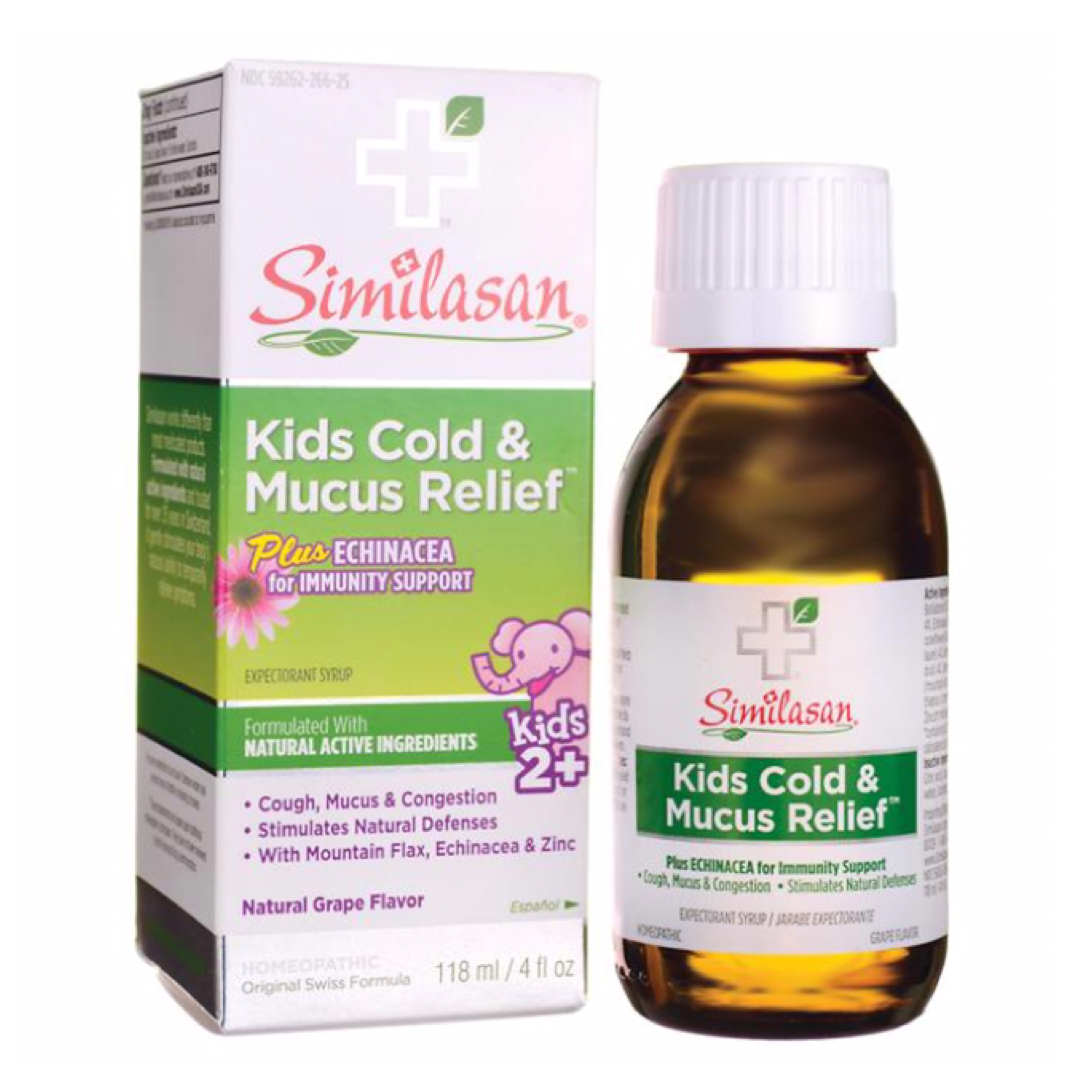วิตามินบรรเทาอาการหวัดและลดน้ำมูกสำหรับเด็ก Similasan Kids Cold & Mucus Relief Plus Echinacea