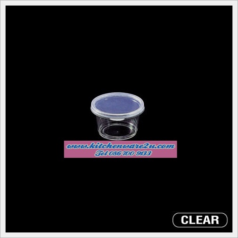 P06619 กระปุกแยมใส จุ 20 ml. No.221PS (4.5 x 4.5 x 2.7 cm)(ราคาส่งต่อ 12 โหล: 144 ใบ)