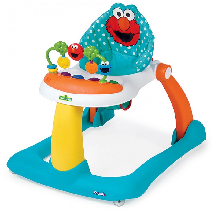 รถหัดเดินยอดนิยม Kolcraft Sesame Street Elmo 2-in-1 Activity Walker