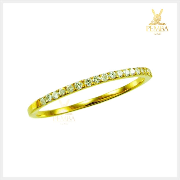 แหวนเพชรแท้ เล็กๆ แต่สวยเก๋ใส่ติดนิ้วทุกโอกาส (สามารถสั่งทำได้ค่ะ)